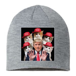 Make Cats Safe Again Trump 2024 Red Hat Make Pets Safe Again Sustainable Beanie