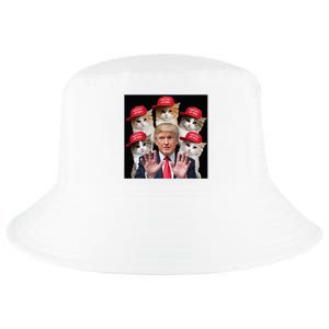 Make Cats Safe Again Trump 2024 Red Hat Make Pets Safe Again Cool Comfort Performance Bucket Hat