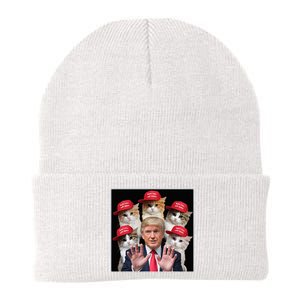 Make Cats Safe Again Trump 2024 Red Hat Make Pets Safe Again Knit Cap Winter Beanie