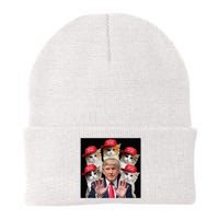 Make Cats Safe Again Trump 2024 Red Hat Make Pets Safe Again Knit Cap Winter Beanie