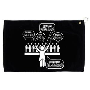 Music Choir Singing Members Sayings Funny Christmas Gift Grommeted Golf Towel