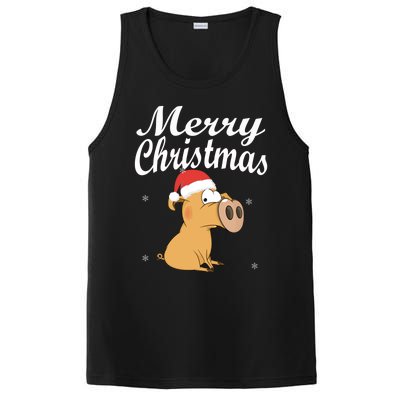 Merry Christmas Santa Hat Pig New Year Gift Idea Meaningful Gift PosiCharge Competitor Tank