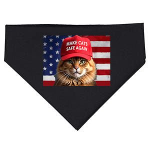 Make Cats Safe Again Red Hat 2024 Debate Funny USA-Made Doggie Bandana