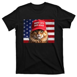 Make Cats Safe Again Red Hat 2024 Debate Funny T-Shirt