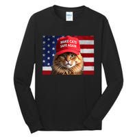 Make Cats Safe Again Red Hat 2024 Debate Funny Tall Long Sleeve T-Shirt