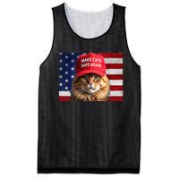 Make Cats Safe Again Red Hat 2024 Debate Funny Mesh Reversible Basketball Jersey Tank