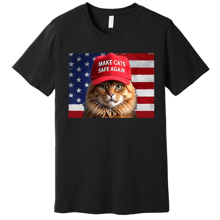 Make Cats Safe Again Red Hat 2024 Debate Funny Premium T-Shirt