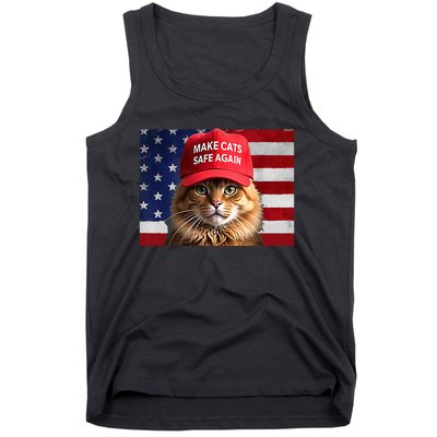 Make Cats Safe Again Red Hat 2024 Debate Funny Tank Top