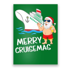 Merry Cruisemas Santa Claus Christmas Family Cruise Graphic Poster