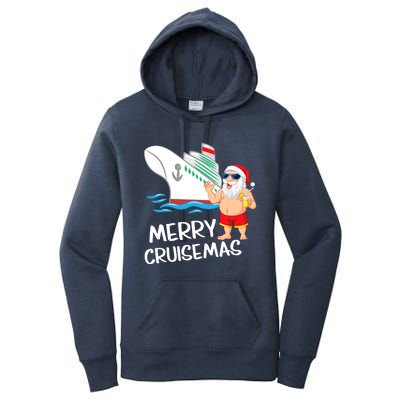 Merry Cruisemas Santa Claus Christmas Family Cruise Graphic Women's Pullover Hoodie