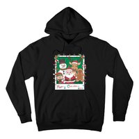 Merry Christmas Santa Elf Reindeer Snowman Gingerbread Hoodie