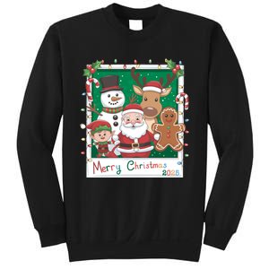 Merry Christmas Santa Elf Reindeer Snowman Gingerbread Sweatshirt