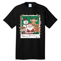 Merry Christmas Santa Elf Reindeer Snowman Gingerbread Tall T-Shirt