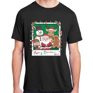 Merry Christmas Santa Elf Reindeer Snowman Gingerbread Adult ChromaSoft Performance T-Shirt