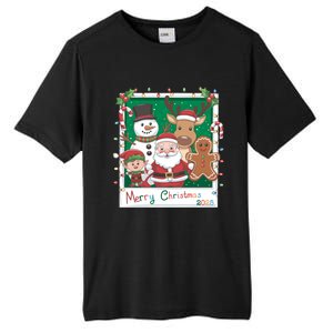 Merry Christmas Santa Elf Reindeer Snowman Gingerbread Tall Fusion ChromaSoft Performance T-Shirt