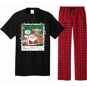 Merry Christmas Santa Elf Reindeer Snowman Gingerbread Pajama Set