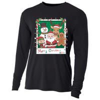 Merry Christmas Santa Elf Reindeer Snowman Gingerbread Cooling Performance Long Sleeve Crew