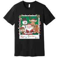 Merry Christmas Santa Elf Reindeer Snowman Gingerbread Premium T-Shirt