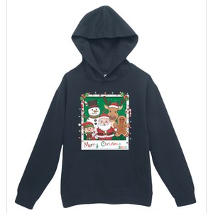 Merry Christmas Santa Elf Reindeer Snowman Gingerbread Urban Pullover Hoodie