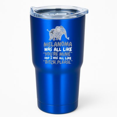 Melanoma Cancer Survivor Quote Funny Bitch Please Elephant Cool Gift Tumbler
