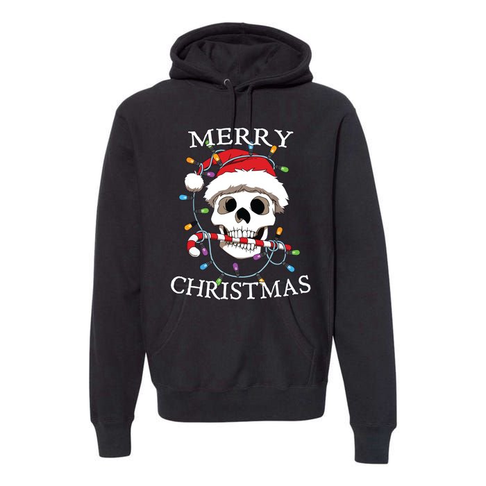 Merry Christmas Skull Skeleton Premium Hoodie