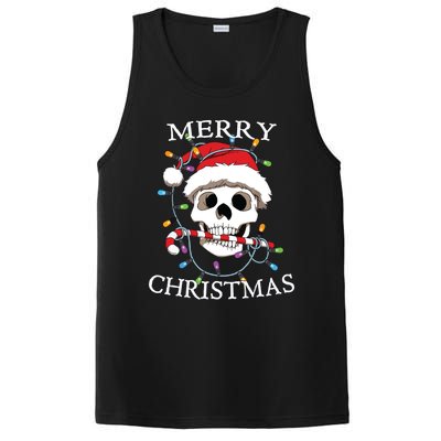 Merry Christmas Skull Skeleton PosiCharge Competitor Tank