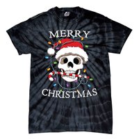 Merry Christmas Skull Skeleton Tie-Dye T-Shirt