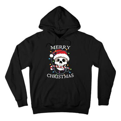 Merry Christmas Skull Skeleton Tall Hoodie