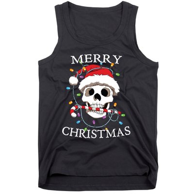 Merry Christmas Skull Skeleton Tank Top