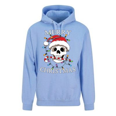 Merry Christmas Skull Skeleton Unisex Surf Hoodie