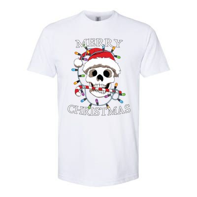 Merry Christmas Skull Skeleton Softstyle CVC T-Shirt