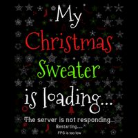 My Christmas Sweater Loading Funny Christmas Gift Impact Tech Backpack