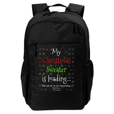 My Christmas Sweater Loading Funny Christmas Gift Backpack