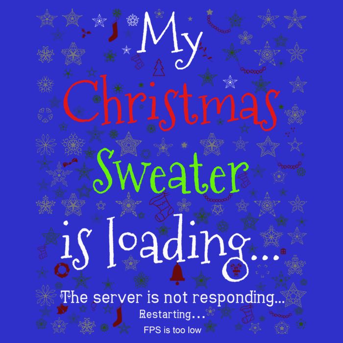 My Christmas Sweater Loading Funny Christmas Gift Button