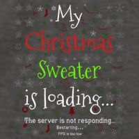 My Christmas Sweater Loading Funny Christmas Gift Vector Backpack