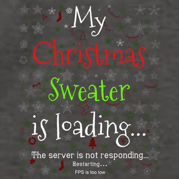 My Christmas Sweater Loading Funny Christmas Gift Vector Backpack