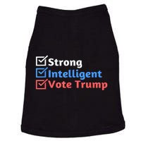 Maga Checklist Strong Intelligent Women For Trump Girl Gift Doggie Tank