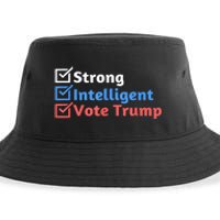 Maga Checklist Strong Intelligent Women For Trump Girl Gift Sustainable Bucket Hat