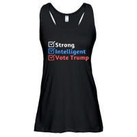 Maga Checklist Strong Intelligent Women For Trump Girl Gift Ladies Essential Flowy Tank