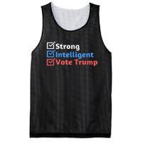 Maga Checklist Strong Intelligent Women For Trump Girl Gift Mesh Reversible Basketball Jersey Tank