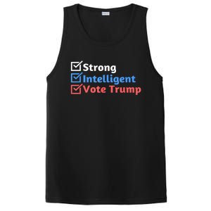 Maga Checklist Strong Intelligent Women For Trump Girl Gift PosiCharge Competitor Tank