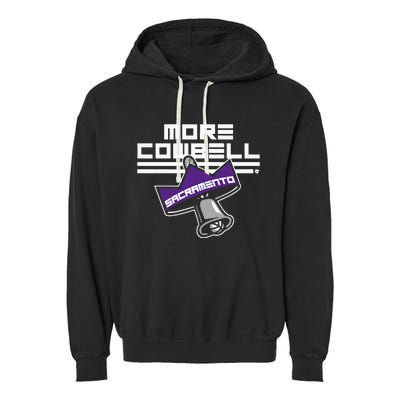 More Cowbell Sacramento Basketball Garment-Dyed Fleece Hoodie