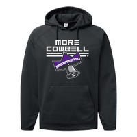 More Cowbell Sacramento Basketball Performance Fleece Hoodie