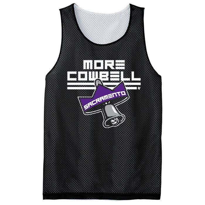 More Cowbell Sacramento Basketball Mesh Reversible Basketball Jersey Tank