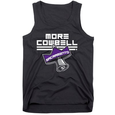 More Cowbell Sacramento Basketball Tank Top