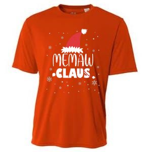 Memaw Claus Santa Hat Grandma Xmas Granny Gift Cooling Performance Crew T-Shirt