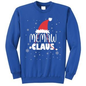 Memaw Claus Santa Hat Grandma Xmas Granny Gift Sweatshirt