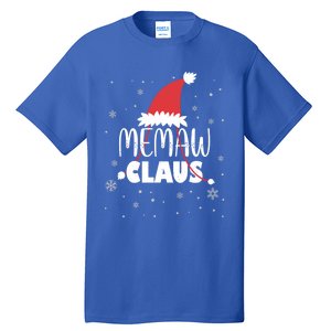 Memaw Claus Santa Hat Grandma Xmas Granny Gift Tall T-Shirt