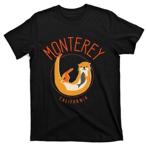 Monterey California Sea Otter Design T-Shirt