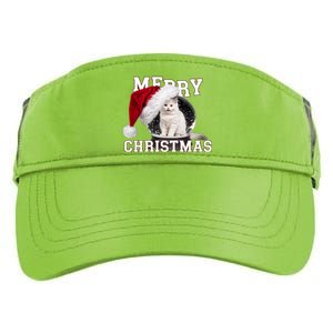 Merry Christmas Snow Globe White Cat Xmas Gift Adult Drive Performance Visor